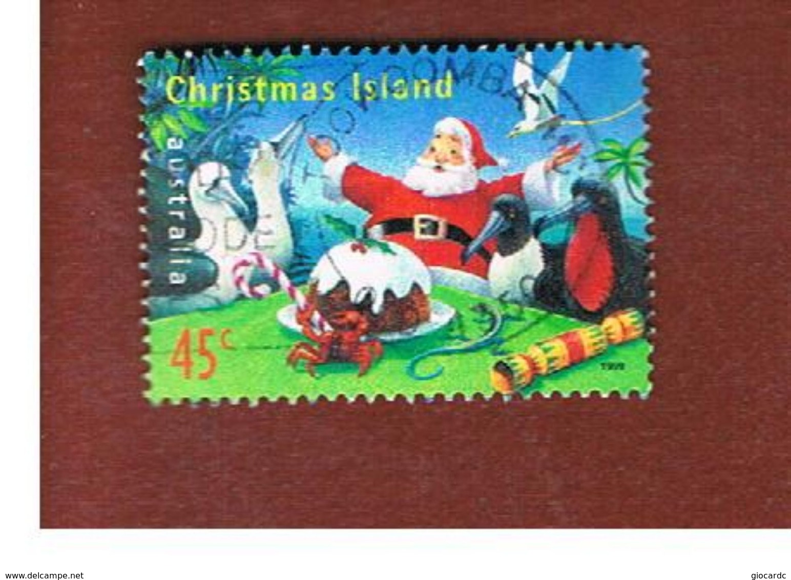 ISOLA CHRISTMAS (CHRISTMAS ISLAND) - SG 474 - 1999  CHRISTMAS: SANTA CLAUS                 - USED° - Christmas Island