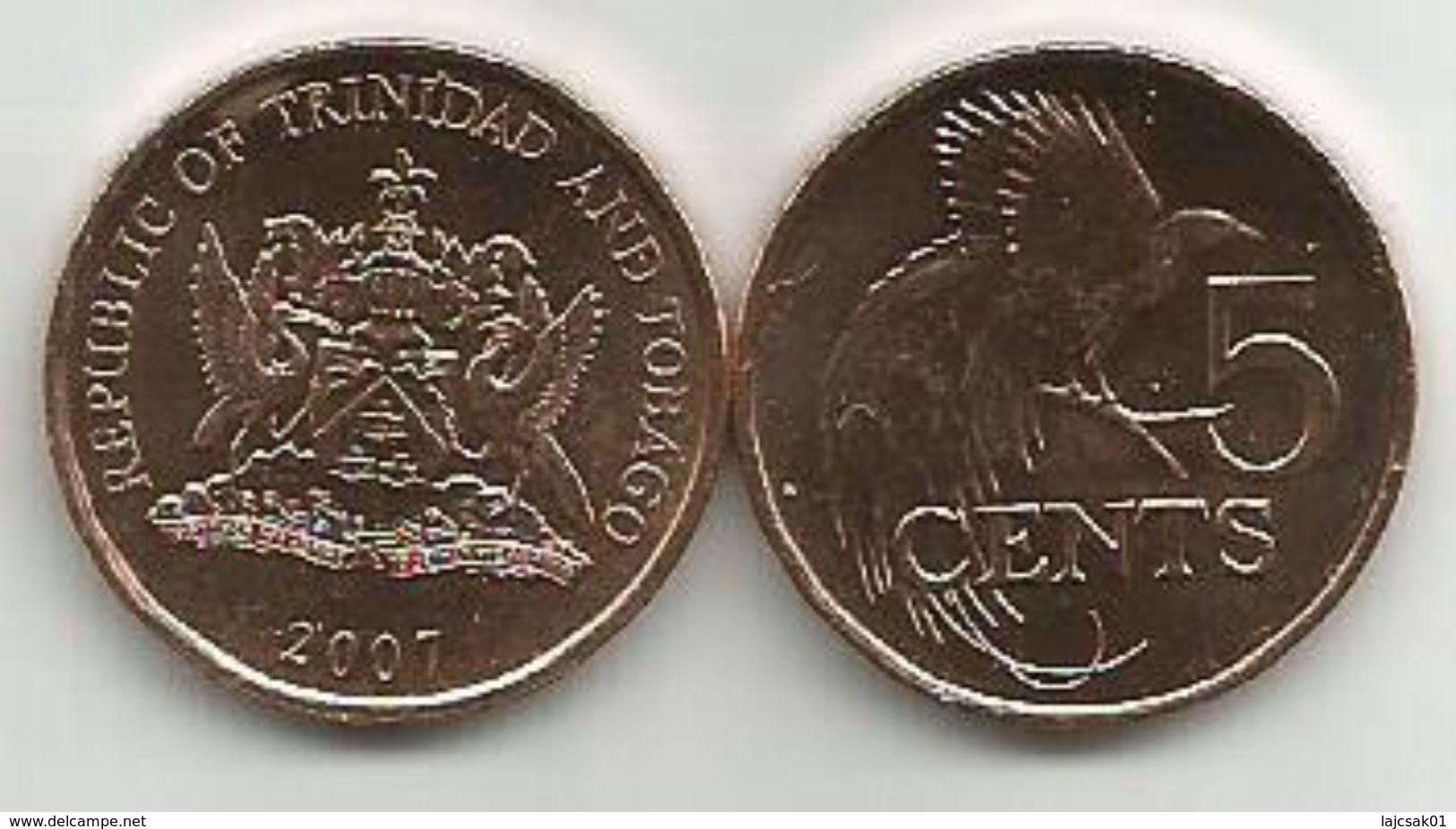 Trinidad And Tobago 5 Cents 2007. UNC - Trinidad Y Tobago