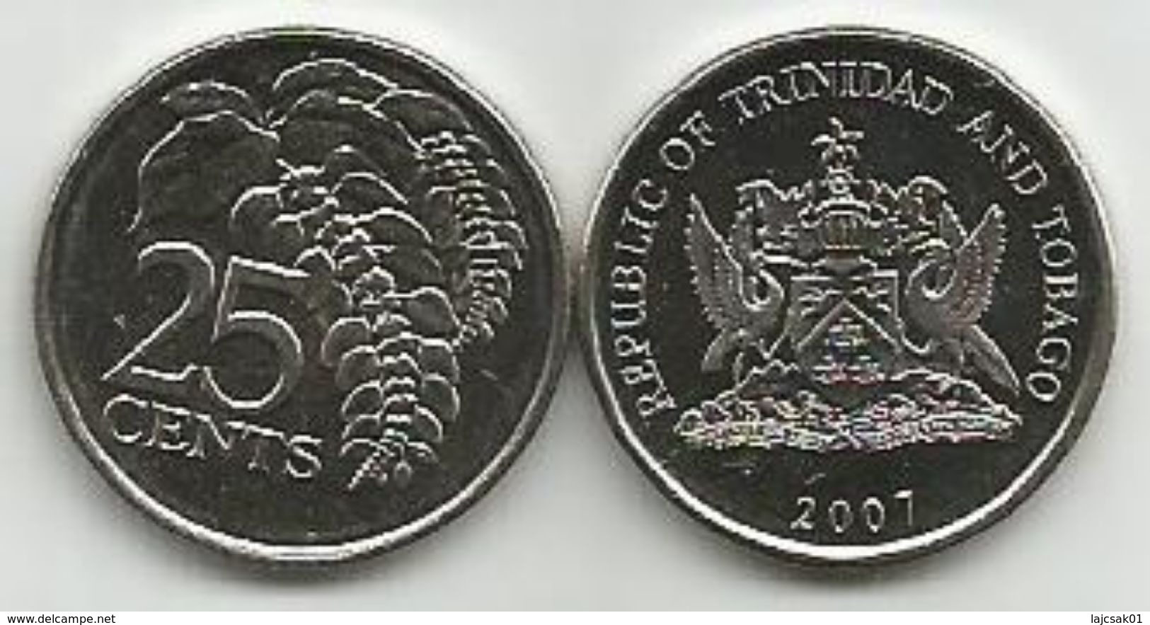 Trinidad And Tobago 25 Cents 2007. UNC - Trinité & Tobago