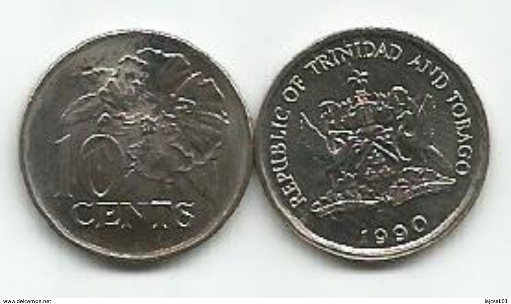 Trinidad And Tobago 10 Cents 1990. - Trinité & Tobago