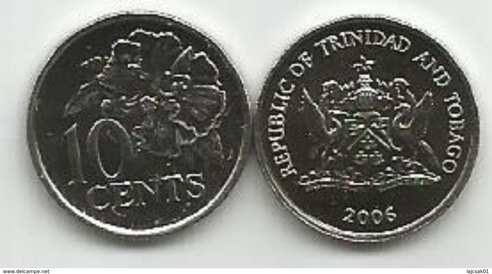 Trinidad And Tobago 10 Cents 2006. UNC - Trinidad & Tobago