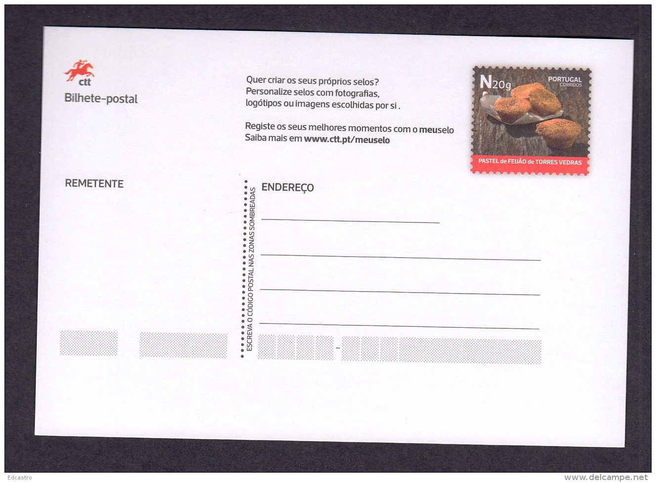 9.- PORTUGAL 2018 POSTAL STATIONERY TRADITIONAL SWEETS - Alimentación