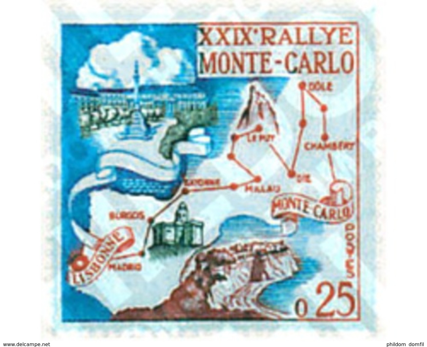 Ref. 44819 * MNH * - MONACO. 1960. 29th MONTECARLO AUTOMOBILE RALLY . 29 RALLY AUTOMOVILISTICO DE MONTECARLO - Voitures