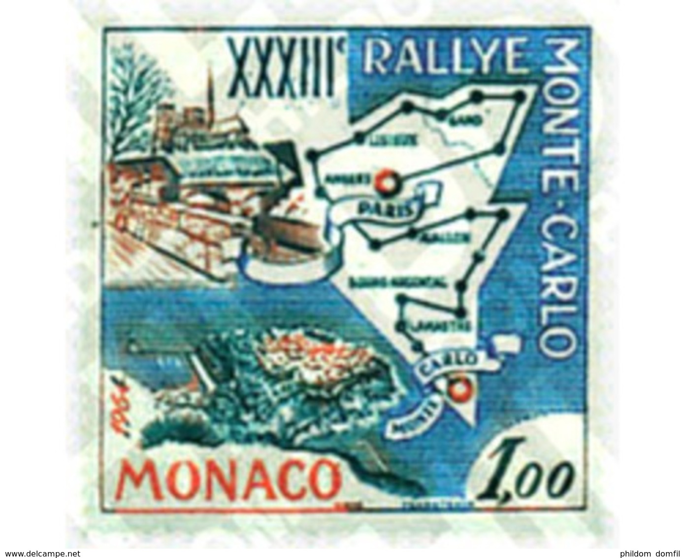 Ref. 44821 * MNH * - MONACO. 1963. 33rd MONTECARLO AUTOMOBILE RALLY . 33 RALLY AUTOMOVILISTICO DE MONTECARLO - Automobili