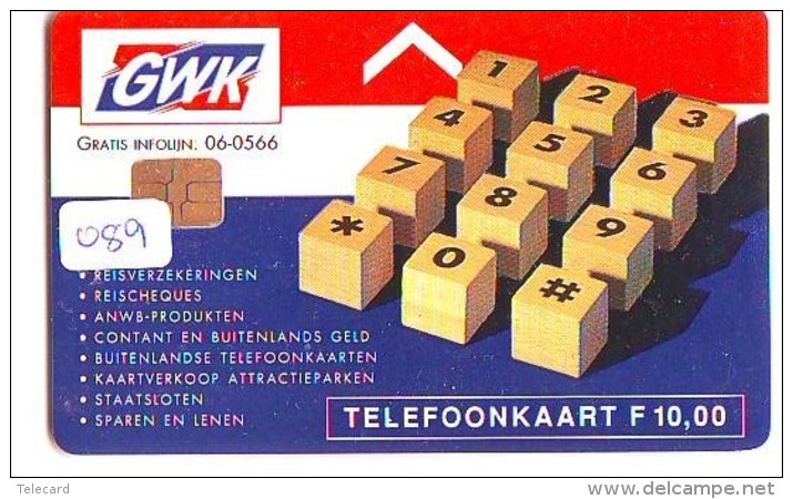 NEDERLAND CHIP TELEFOONKAART CRD-089 * GWK  * Telecarte A PUCE PAYS-BAS * NL ONGEBRUIKT * MINT - Privé