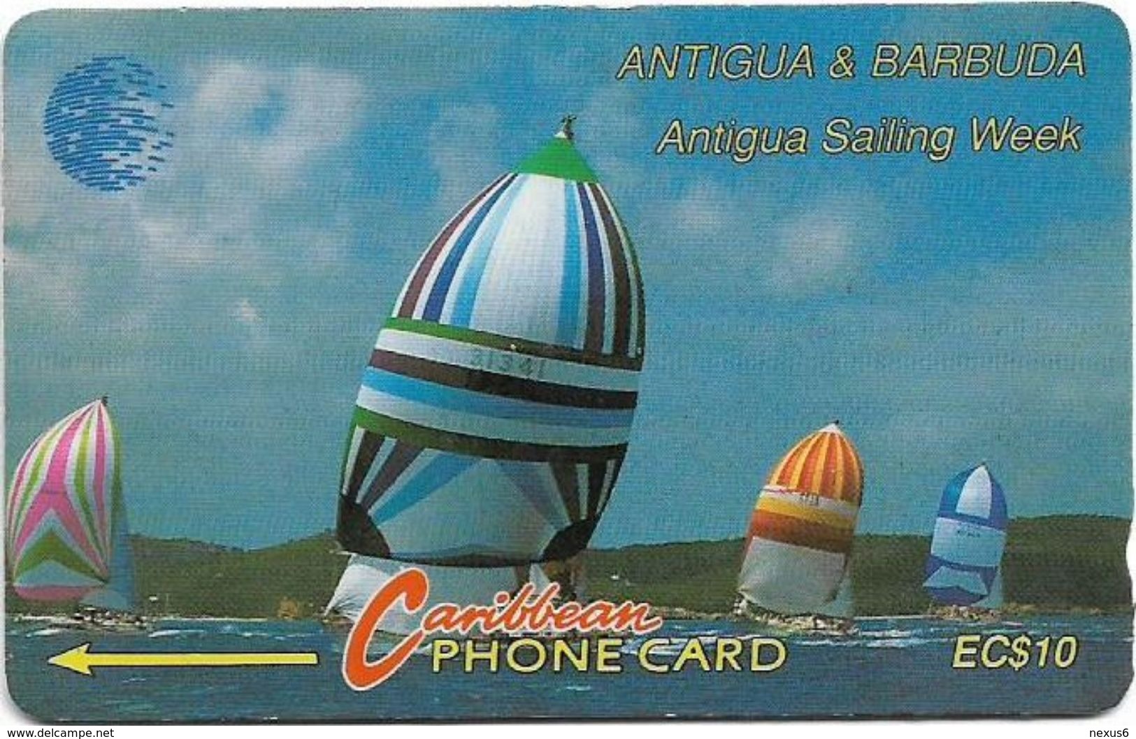 Antigua & Barbuda - Antigua Sailing Week, 13CATA (Silver), 1994, 74.732ex, Used - Antigua U. Barbuda