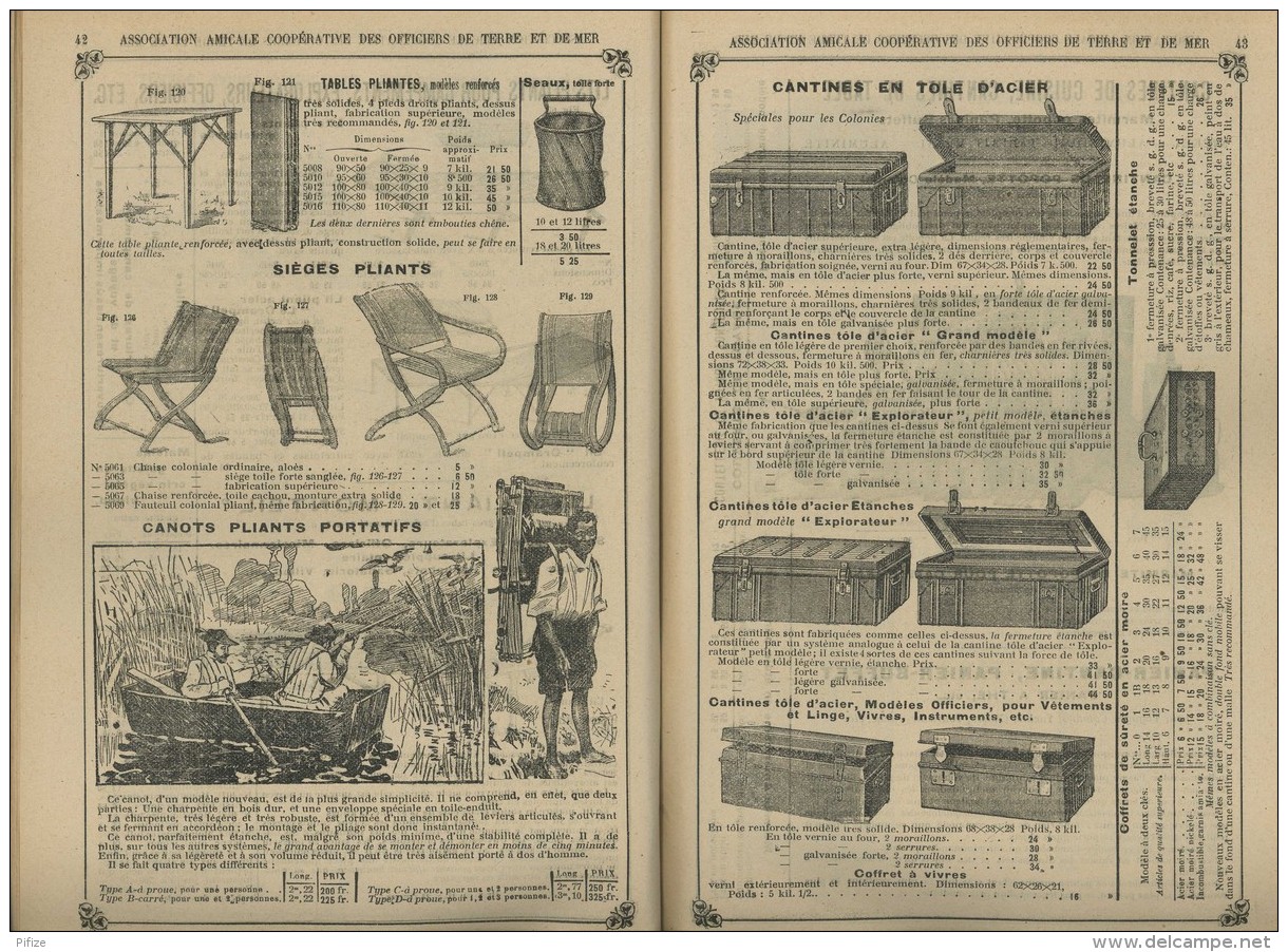 Catalogue 1904 de l'Association Amicale Coopérative des Officiers de Terre et de Mer . Uniformes . Champagne . Foie gras