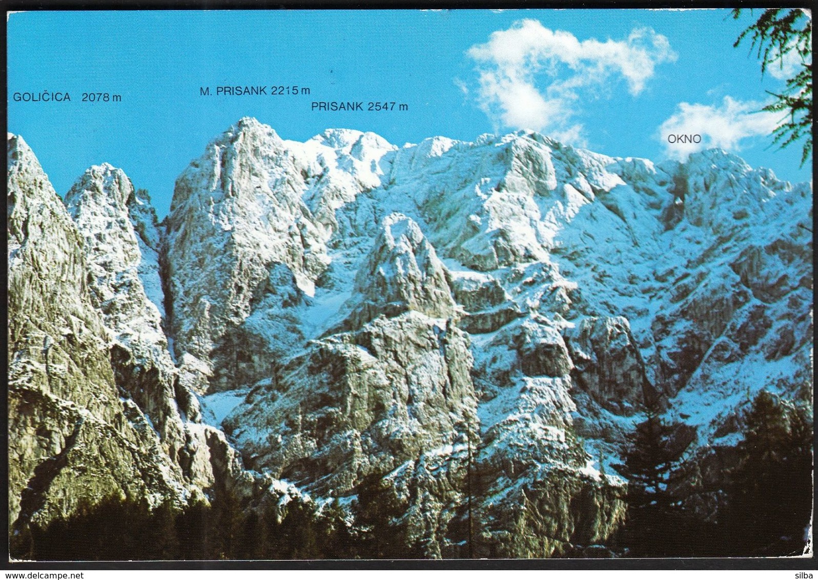 Slovenia 1978 / Mountains / Goličica 2078, M. Prisank 2215, Prisank 2547, Okno - Eslovenia