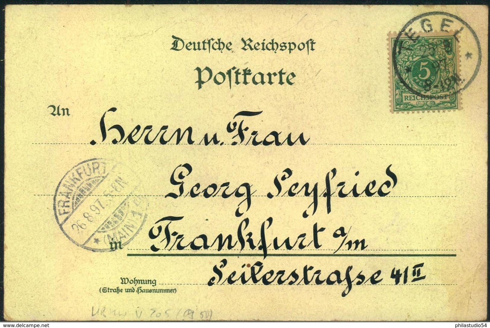 189/,  BERLINER POSTGESCHICHTE, TEGEL - Maschinenstempel (EMA)