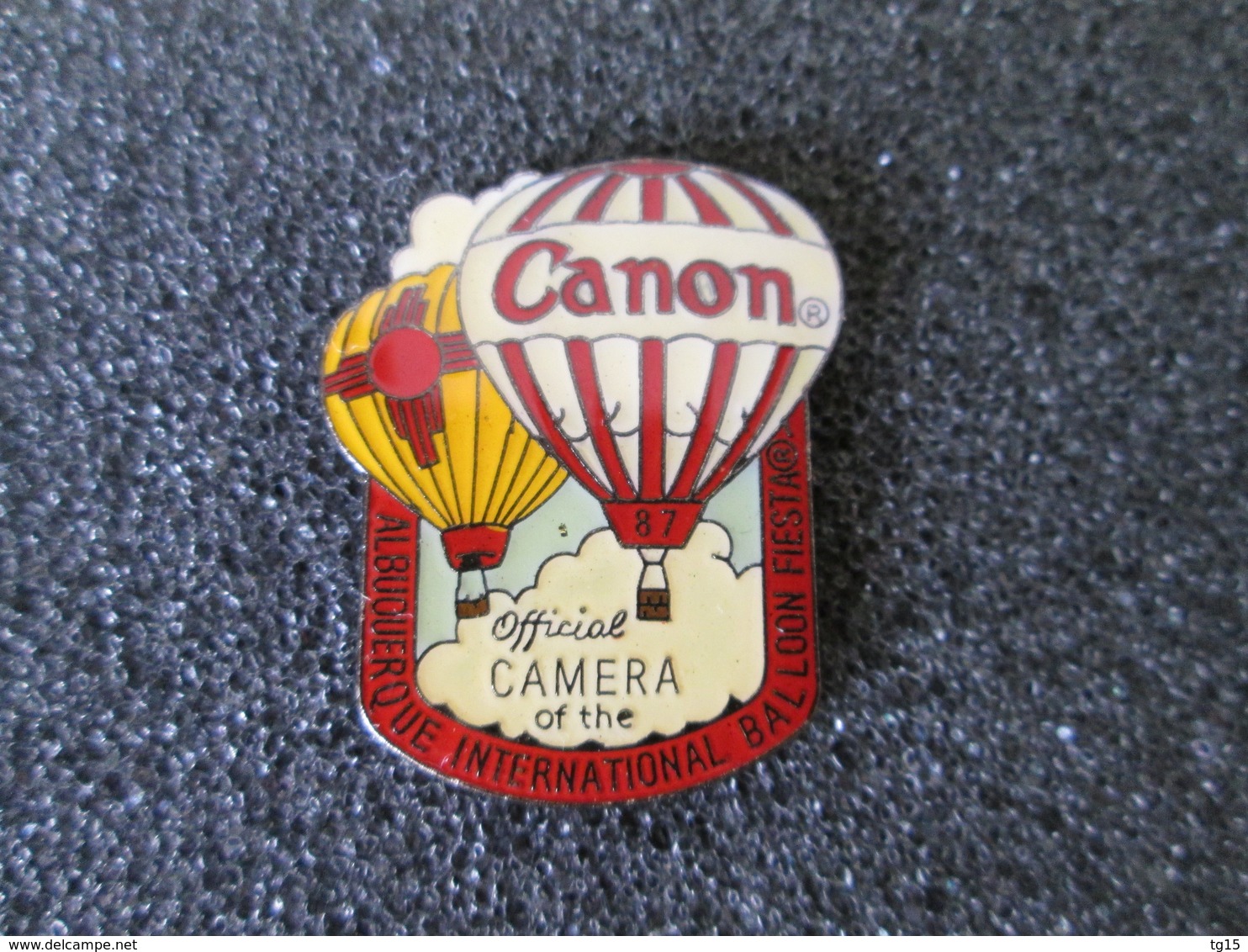 PIN'S   MONTGOLFIERES  CANON   ALBUQUERQUE  INTERNATIONAL  BALLOON  FIESTA - Airships