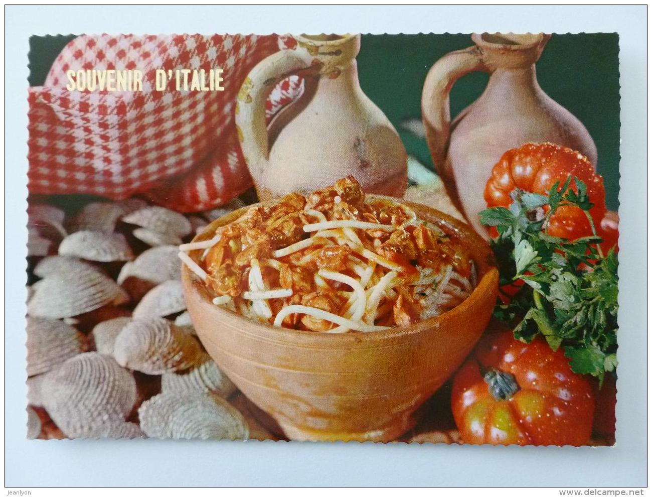 RECETTE CUISINE - Vermicelle Aux Mollusques - Tomate - Carte Postale Souvenir D&acute;Italie - Recetas De Cocina