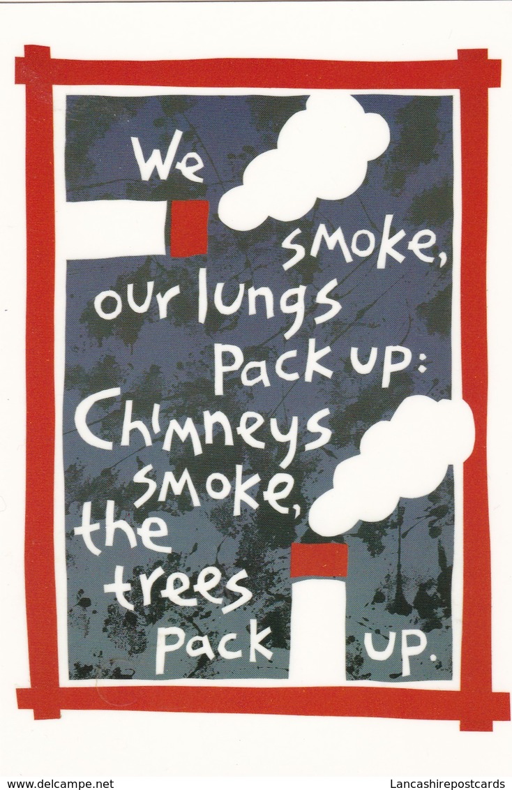 Postcard Of Poster We Smoke Lungs Pack Up Etc Promoting Healthy Lungs Medicine Medical Interest My Ref  B22893 - Health