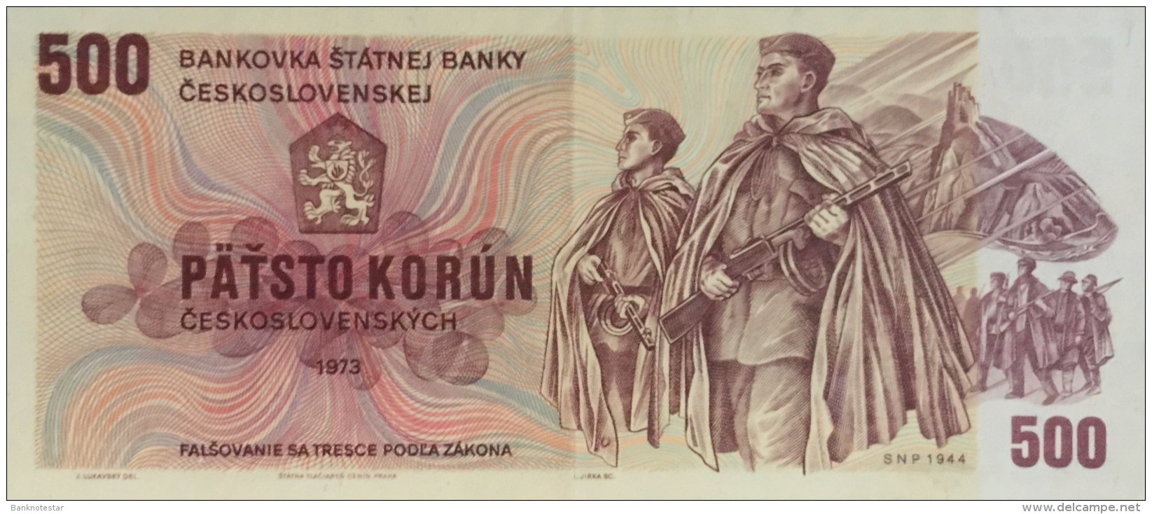 Czechoslovakia 500 Korun, P-93 (1973) - EF/XF - Tschechoslowakei