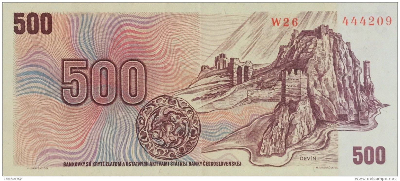 Czechoslovakia 500 Korun, P-93 (1973) - EF/XF - Tschechoslowakei