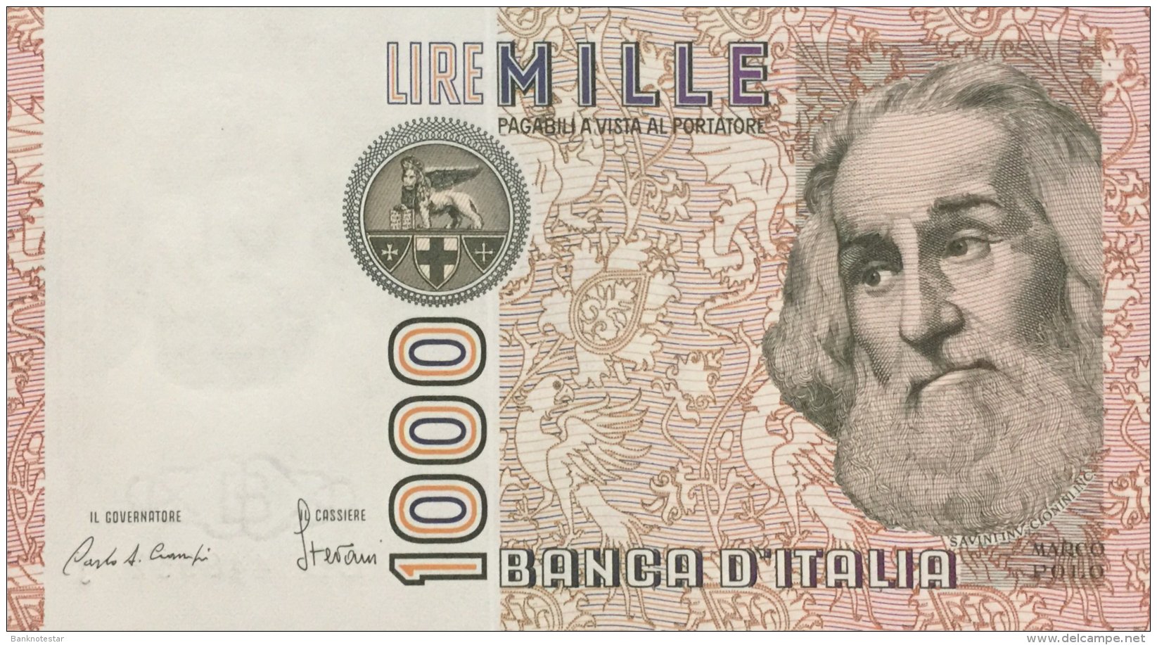 Italy 1.000 Lire, P-109a (1982) - UNC - 1.000 Lire