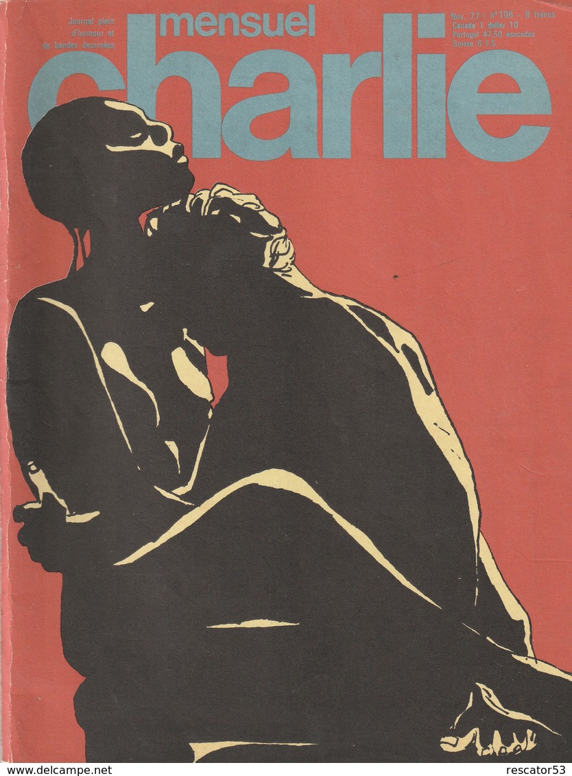 Rare Revue  Mensuel Charlie N°106 Novembre  1977 - Other Magazines