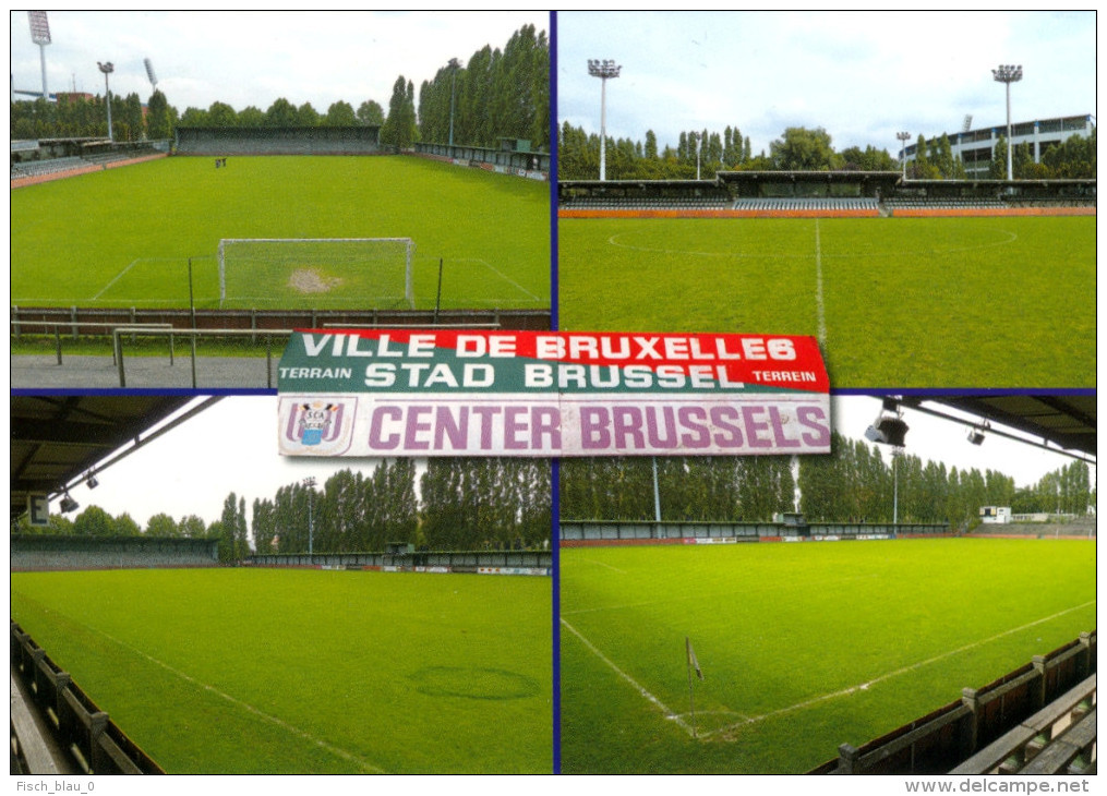 1) AK Stadion Postkarte Heysel Klein Brussels Brüssel Bruxelles RSC Anderlecht Brussels Stadium Postcard België Belgique - Fussball