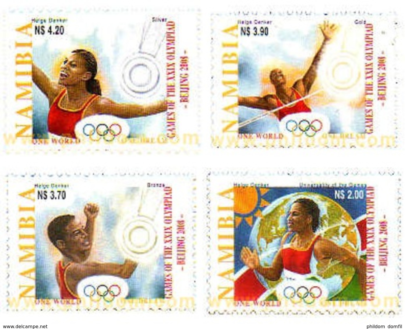 Ref. 218413 * MNH * - NAMIBIA. 2008. PEKING OLYMPIC GAMES . 29 JUEGOS OLIMPICOS VERANO PEKÍN 2008 - Namibie (1990- ...)