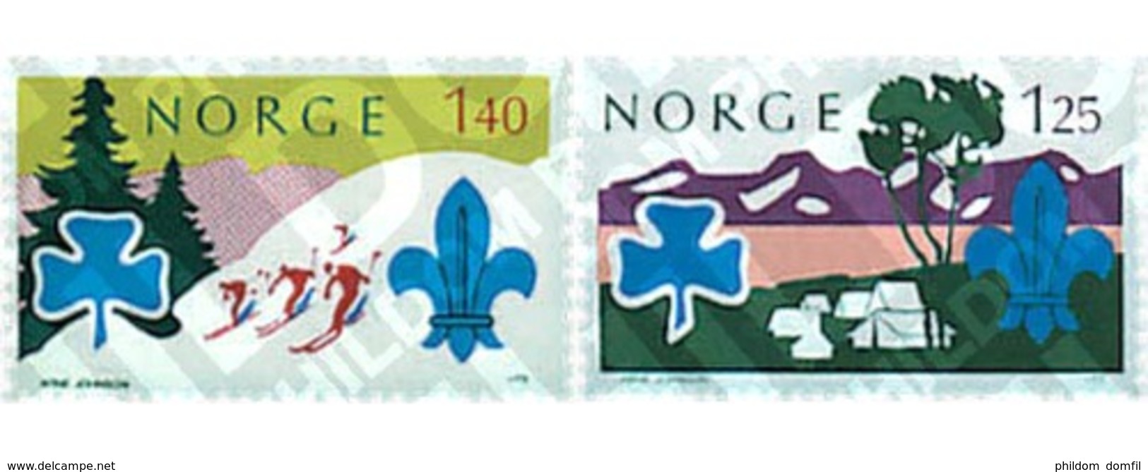 Ref. 38630 * MNH * - NORWAY. 1975. WORLD JAMBOREE IN LILLEHAMMER . JAMBOREE MUNDIAL EN LILLEHAMMER - Other & Unclassified