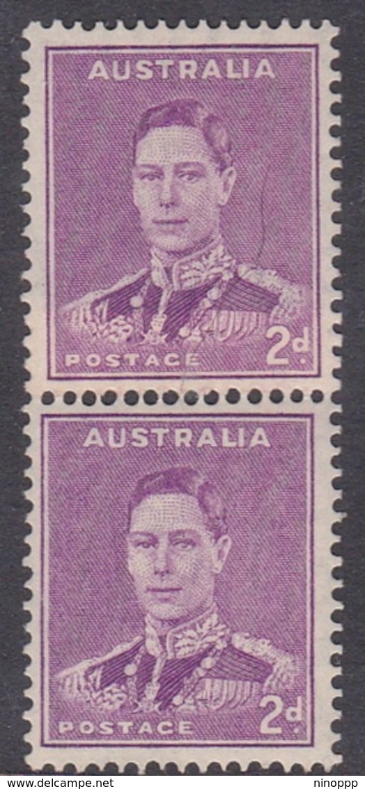 Australia ASC 188 1941 King George VI 2d Purple, Coil Pair, Mint Never Hinged - Prove & Ristampe