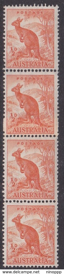 Australia ASC 197 1942 Half Penny Orange Kangaroo, Coil Pair, Mint Never Hinged - Proofs & Reprints