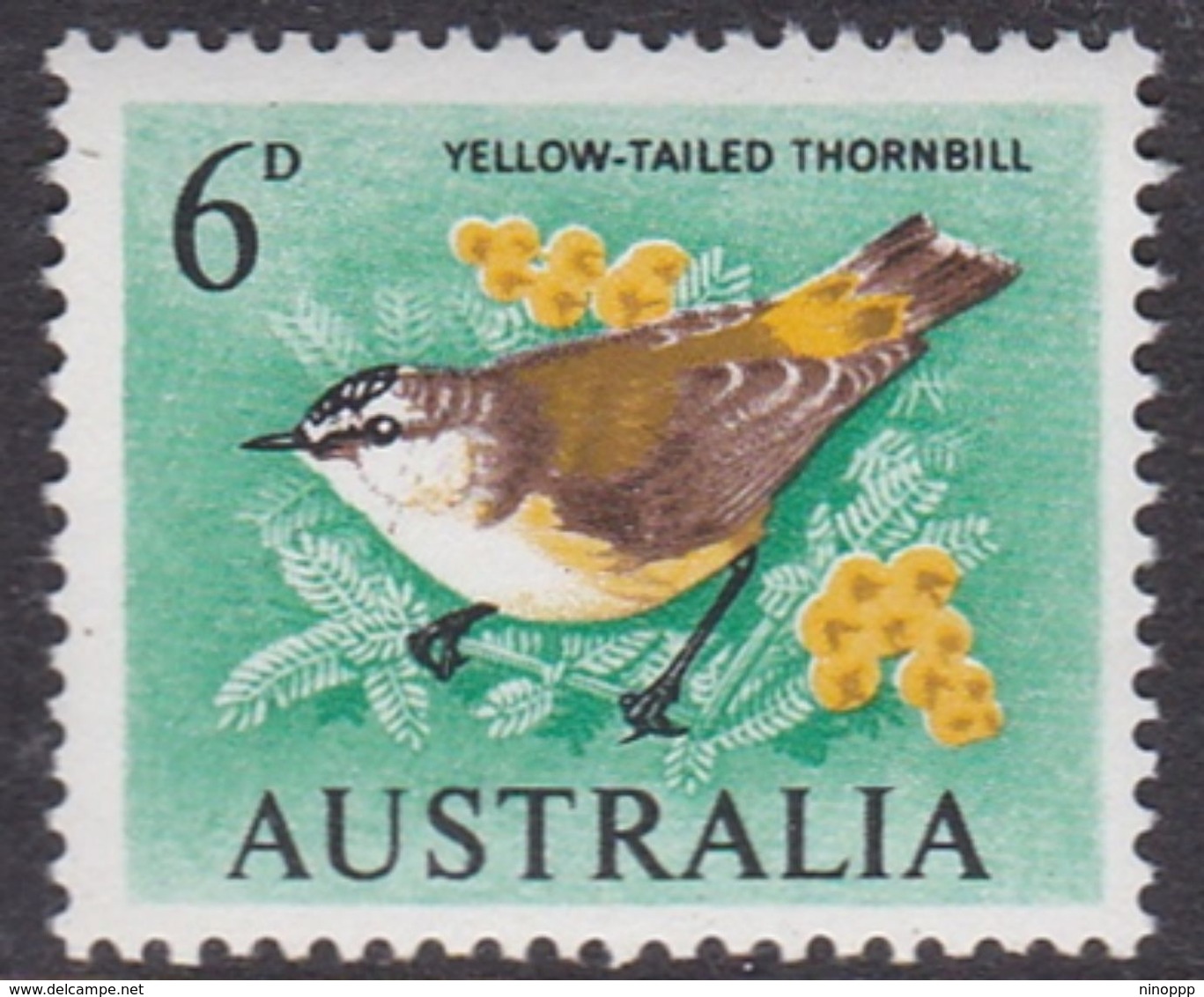 Australia ASC 396 1964 Birds 6d Thorbill, Helecon Paper, Mint Never Hinged - Proofs & Reprints