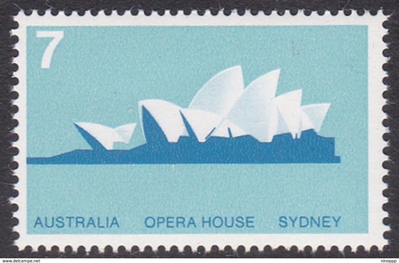 Australia ASC 594a 1973 7c Opera House Perf 14.75, Mint Never Hinged - Essais & Réimpressions