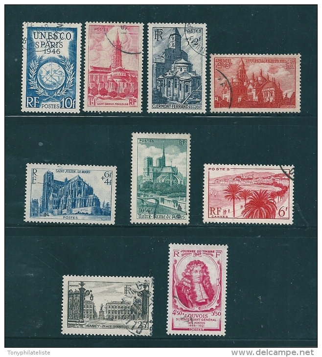 France Timbres De 1946/47  N°771 A  779   Oblitérés - Oblitérés