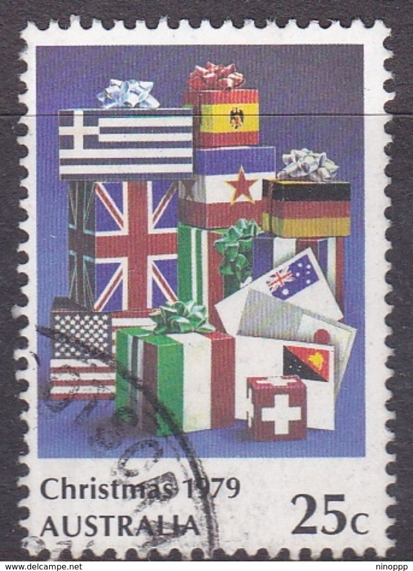 Australia ASC 749 1979 25c Christmas, Cream Paper, Used - Probe- Und Nachdrucke