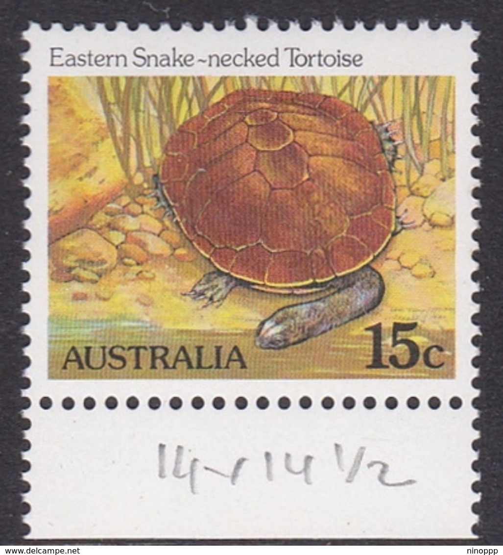 Australia ASC 831a 1982 Animals 15c Tortois Perf 14 X 14.5, Mint Never Hinged - Prove & Ristampe