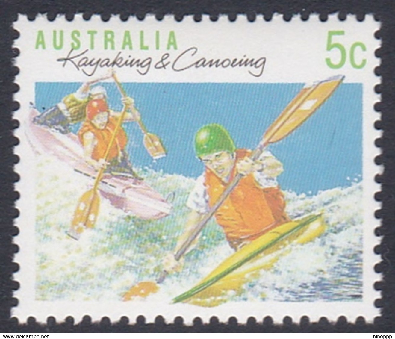 Australia ASC 1227 1990 Sports 5c Kayaking Perf 13.5, Mint Never Hinged - Probe- Und Nachdrucke