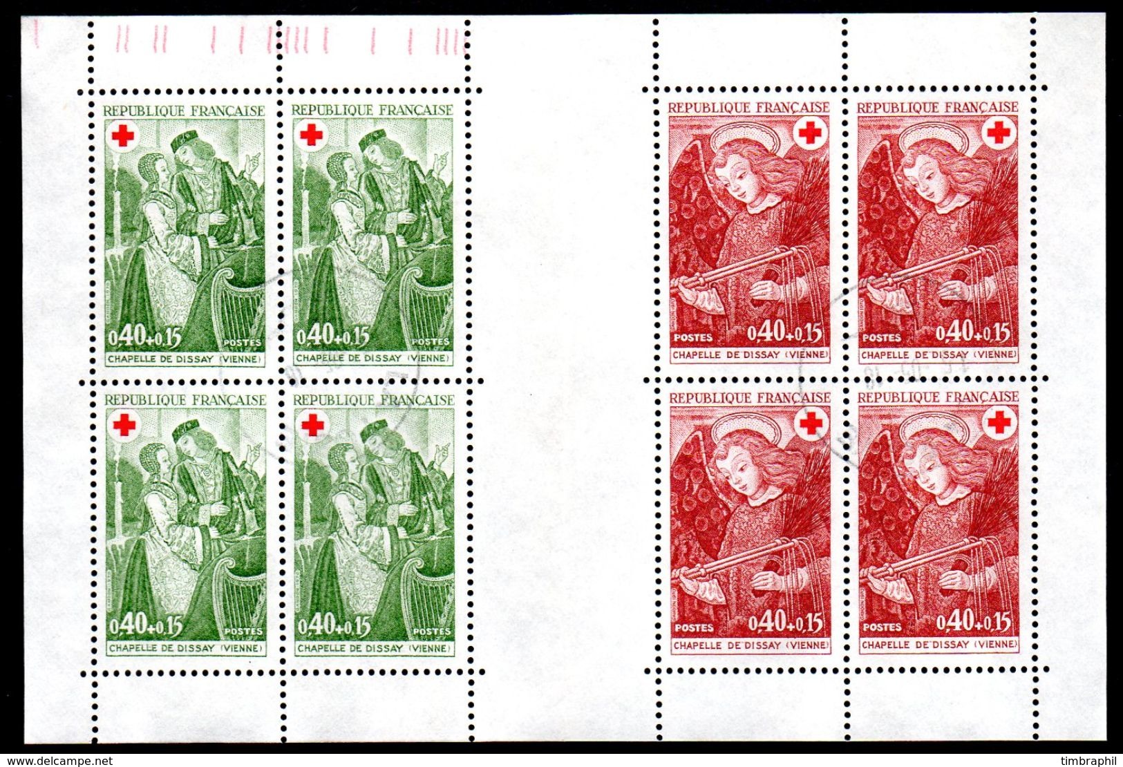 CARNET Croix-Rouge N° 2019 Oblitéré SUPERBE (1970)  COTE= 16 Euros !!! - Croix Rouge