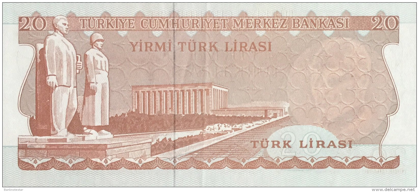 Turkey 20 Lirasi, P-187a (1974) - EF/XF+ - Türkei