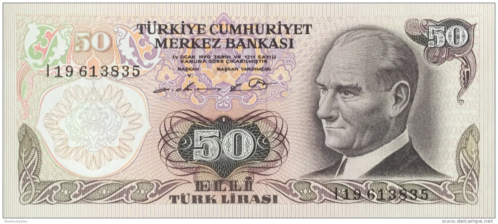 Turkey 50 Lirasi, P-188 (1976) - UNC - Türkei