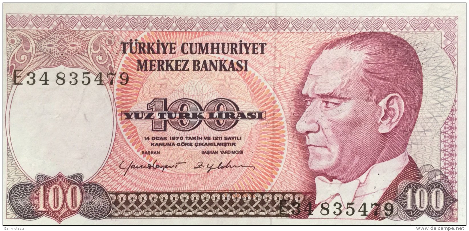 Turkey 100 Lirasi, P-194b (1984) - AU - Türkei