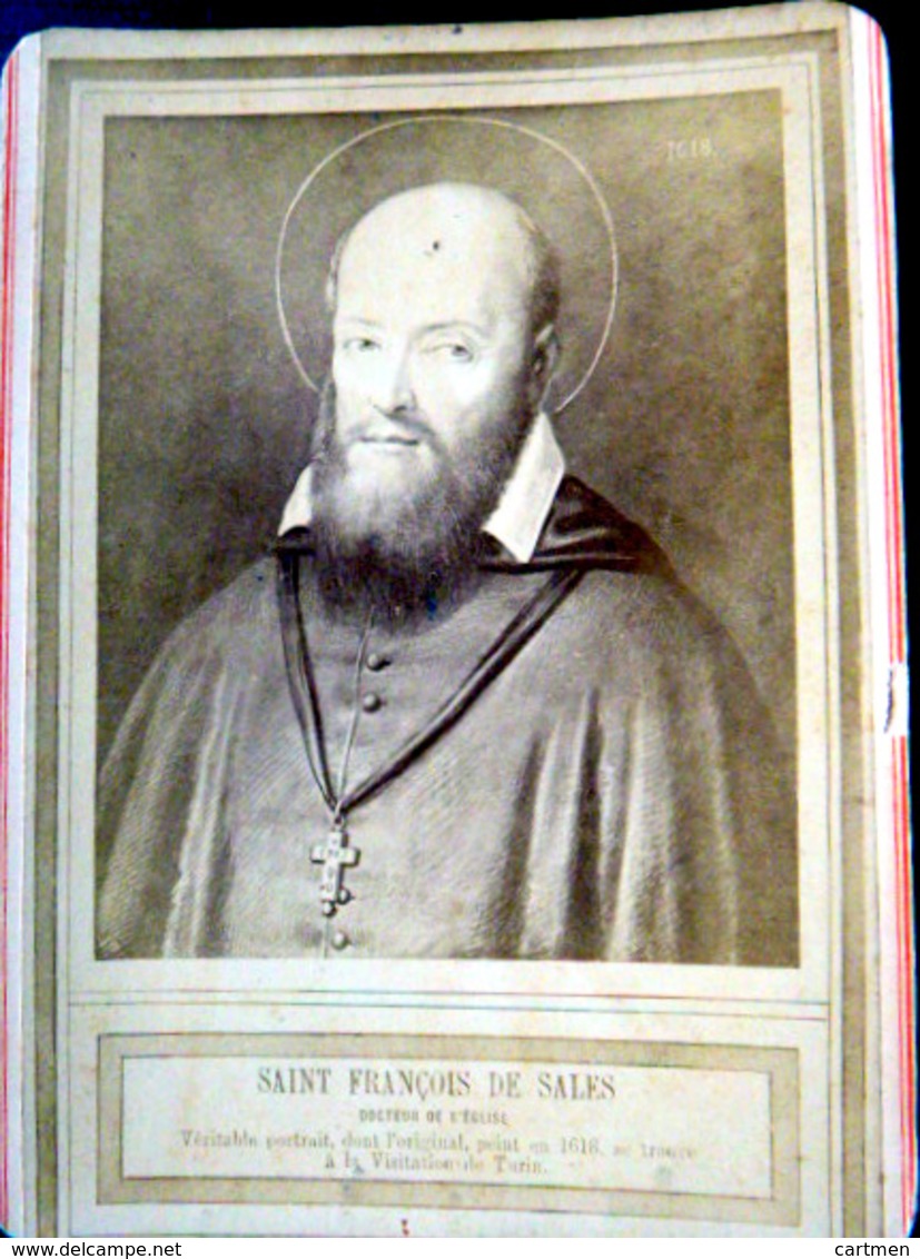 SAINT FRANCOIS DE SALES PHOTO DU PORTRAIT PEINT 15 X 10 CM TRES BON ETAT  SANTINI IMAGE RELIGIEUSE - Images Religieuses