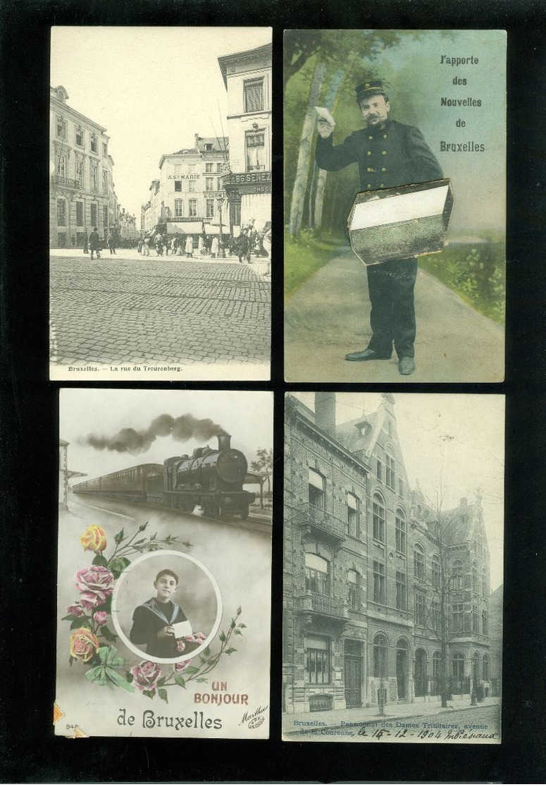 Beau lot de 60 cartes postales de Belgique  Bruxelles      Mooi lot van 60 postkaarten van België Brussel - 60 scans