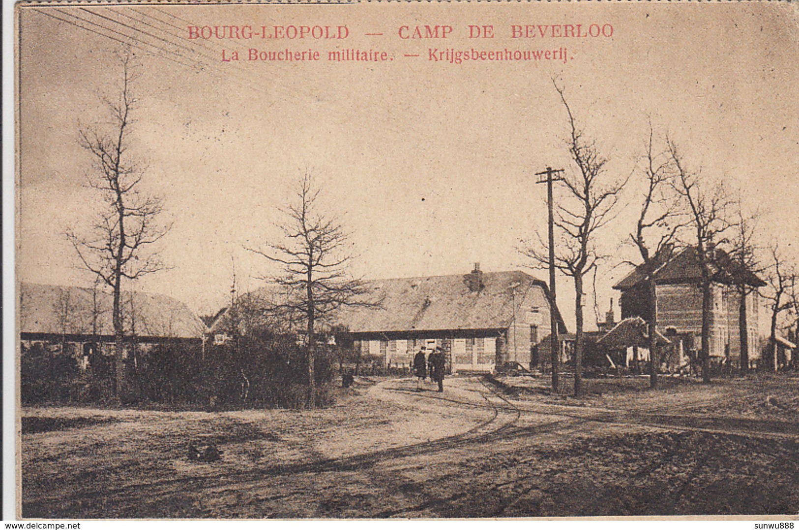 Bourg Léopold - Camp De Beverloo - La Boucherie Militaire - Krijgsbeenhouwerij (animation, 1923) - Leopoldsburg (Camp De Beverloo)