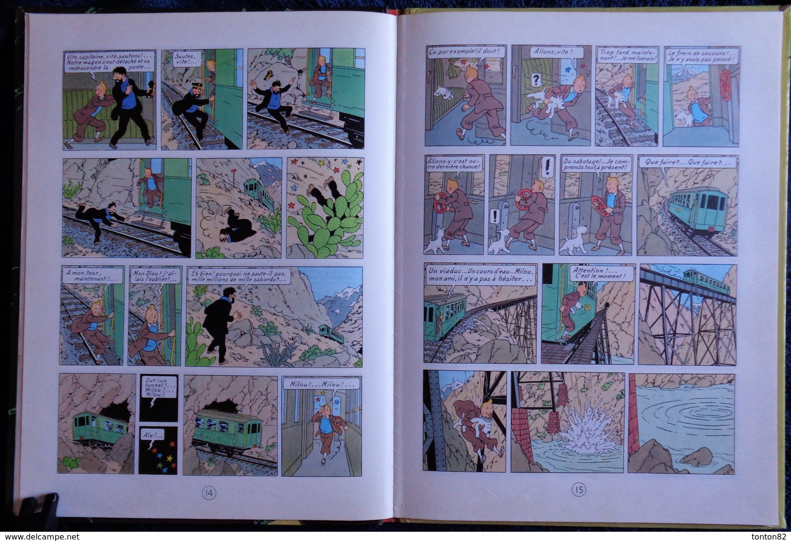 Hergé - Tintin - Le Temple du Soleil - Casterman - ( 1975 ) .