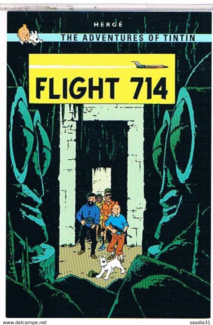 HERGE  TINTIN  FLIGHT 714   CPM   TTBE   1U963 - Hergé