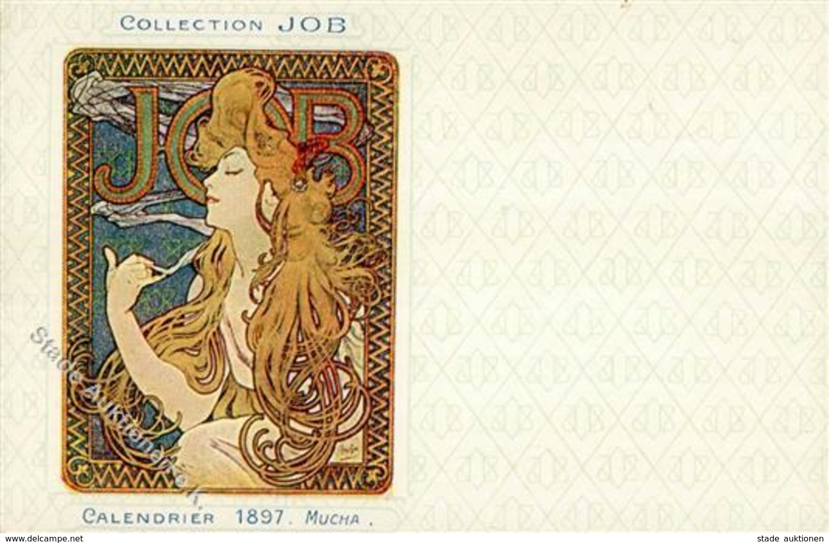 MUCHA Collection JOB Calendrier 1897 I-II - Mucha, Alphonse