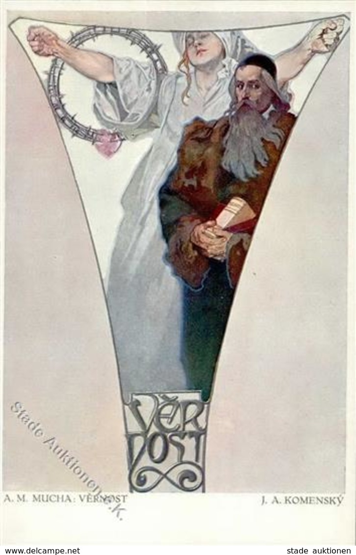 Mucha, A. Vernost Künstlerkarte I-II - Mucha, Alphonse