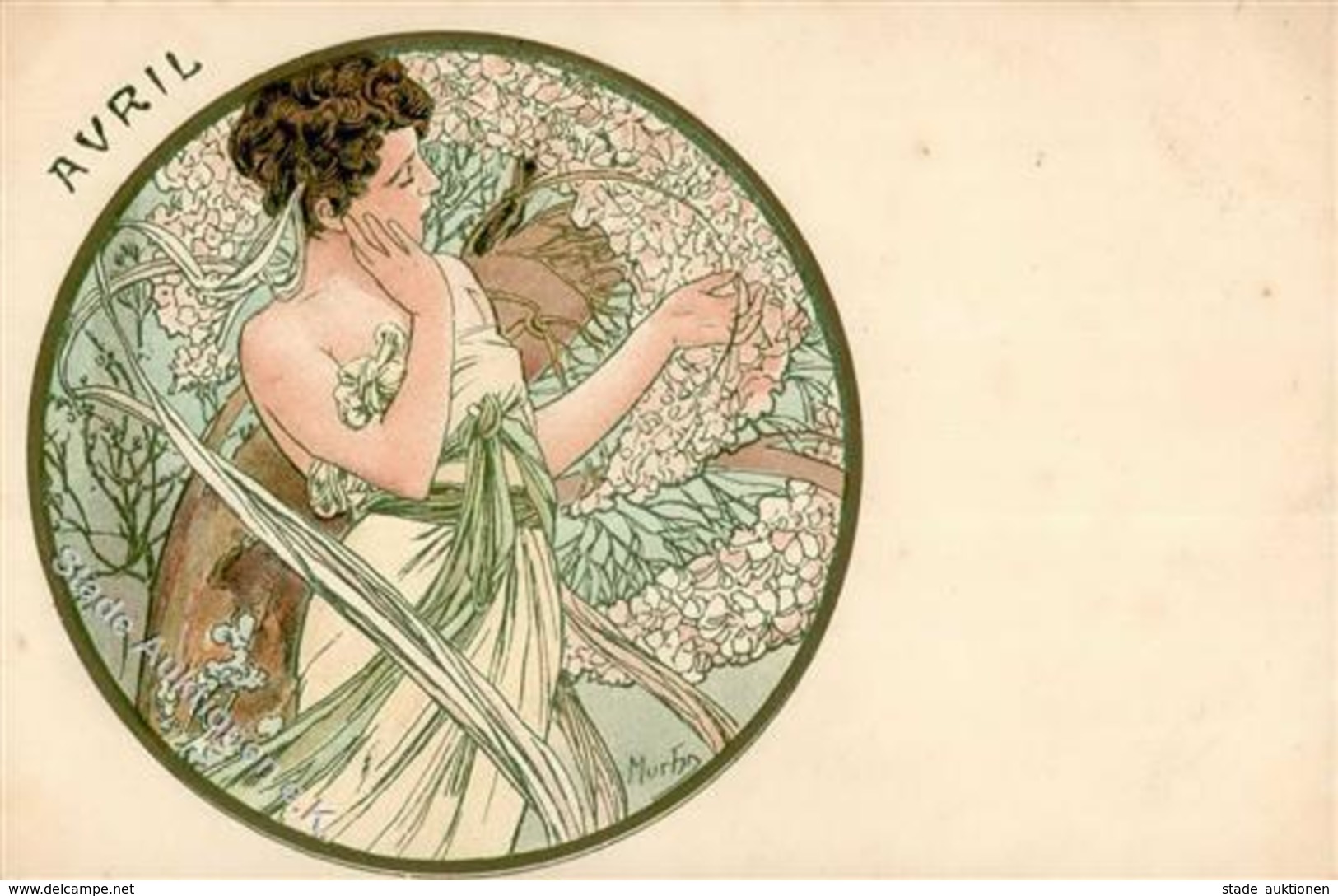 Mucha, Alfons Frau Avril Jugendstil I-II Art Nouveau - Mucha, Alphonse