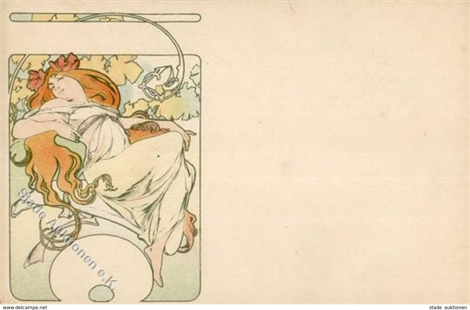 Mucha, Alfons Frau Jugendstil I-II Art Nouveau - Mucha, Alphonse