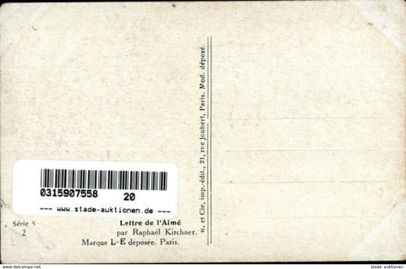 Kirchner, R. Lettre De L'Aime Künstlerkarte I-II - Kirchner, Raphael