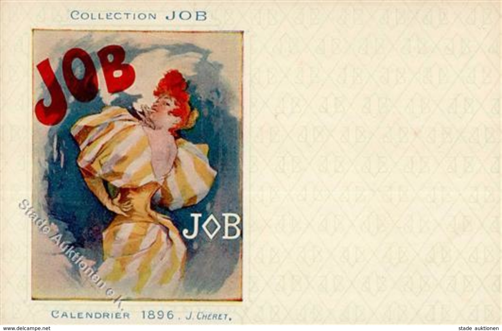 Collection JOB Calendrier 1896 Sign. Cheret, J.  Künstlerkarte I-II - Non Classificati