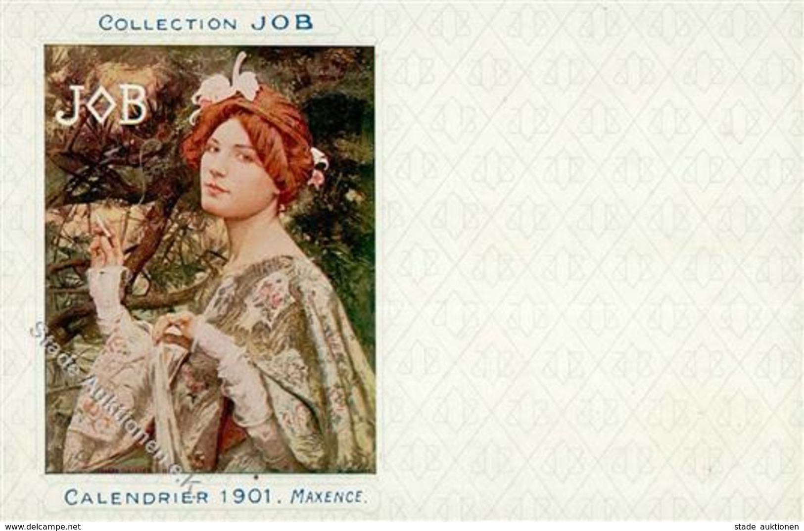 Collection JOB Calendrier 1901 Sign. Maxence Künstlerkarte I-II - Non Classificati