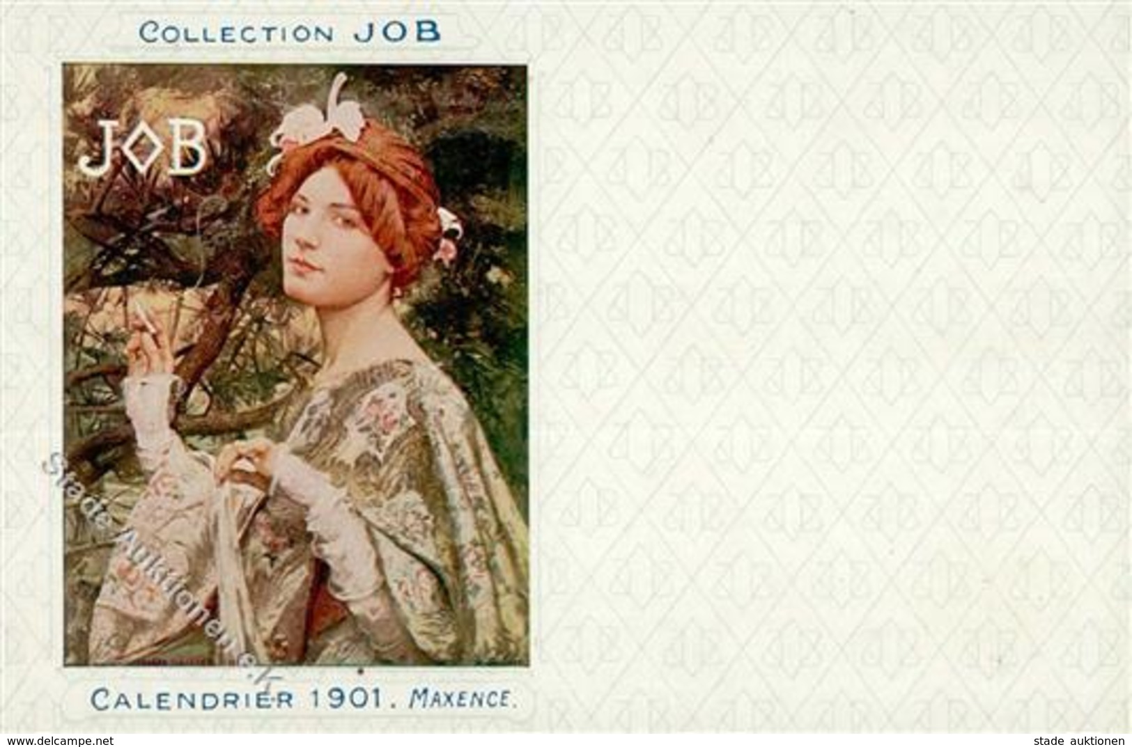 Collection JOB Calendrier 1901 Sign. Maxence Künstlerkarte I-II - Ohne Zuordnung