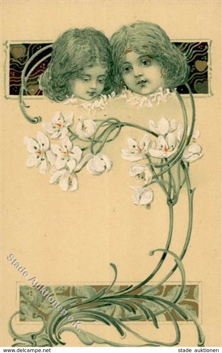 Jugendstil Frauen Künstlerkarte I-II (keine Ak-Einteilung) Art Nouveau Femmes - Non Classificati