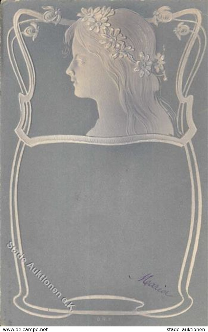 Jugendstil Frauen Prägedruck 1915 I-II Art Nouveau Femmes - Ohne Zuordnung
